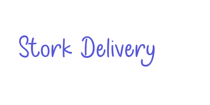 Stork Delivery Font Download