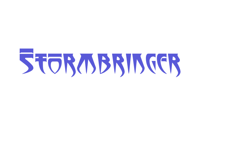 Stormbringer Font Download