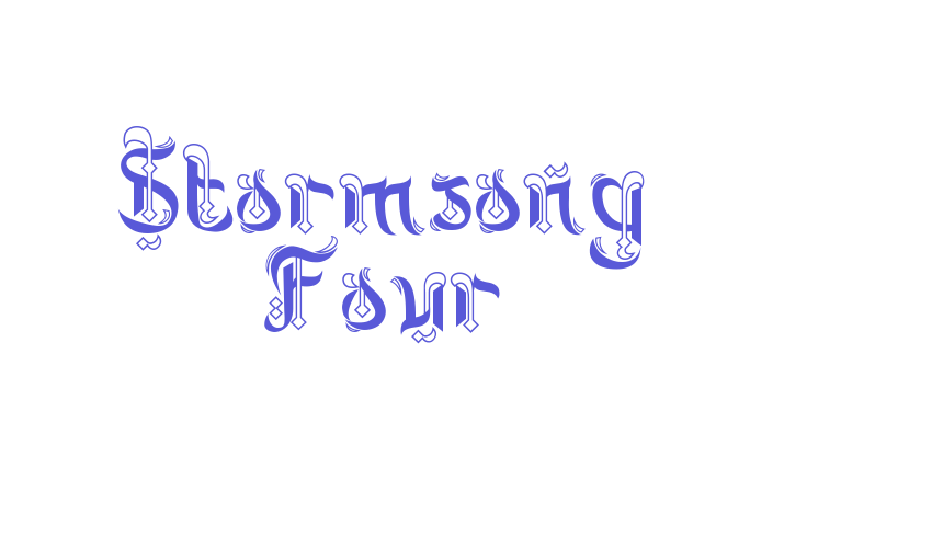 Stormsong Four Font Download