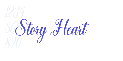 Story Heart-font-download