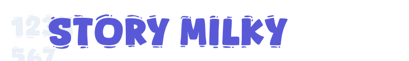 Story Milky font