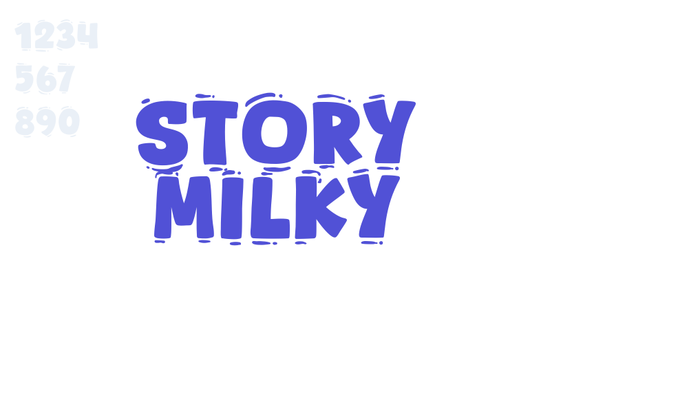 Story Milky-font-download