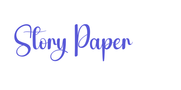 Story Paper Font