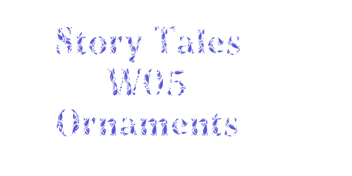 Story Tales W05 Ornaments Font Download