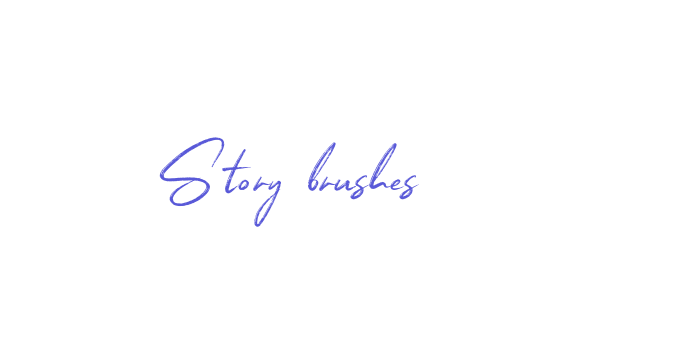 Story brushes Font Download