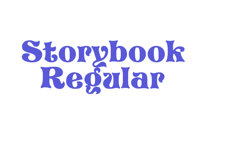 Storybook Regular Font Download