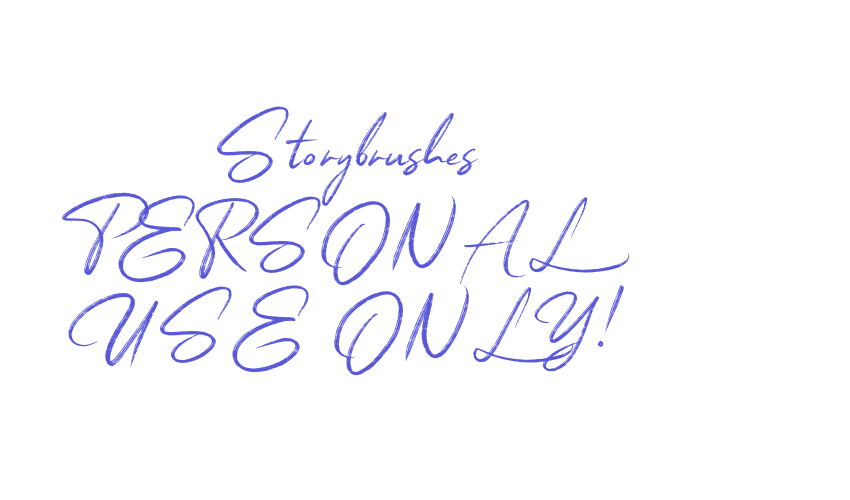 Storybrushes PERSONAL USE ONLY! Font Download