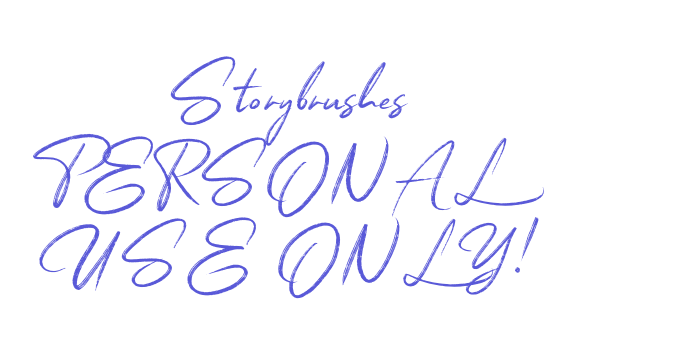 Storybrushes PERSONAL USE ONLY! Font Download