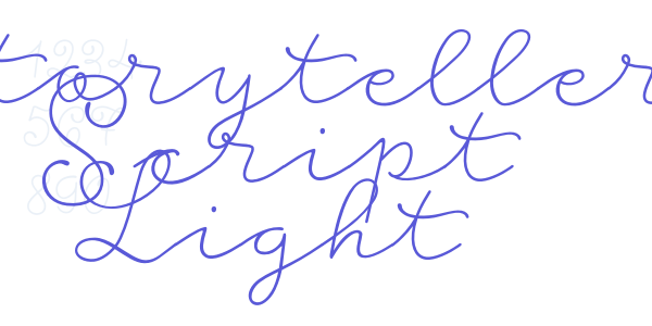 Storyteller Script Light font free