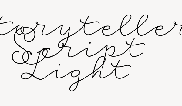 Storyteller Script Light Font