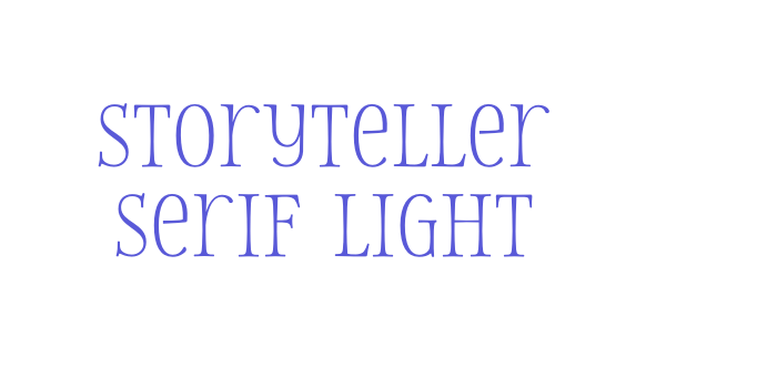 Storyteller Serif Light Font Download