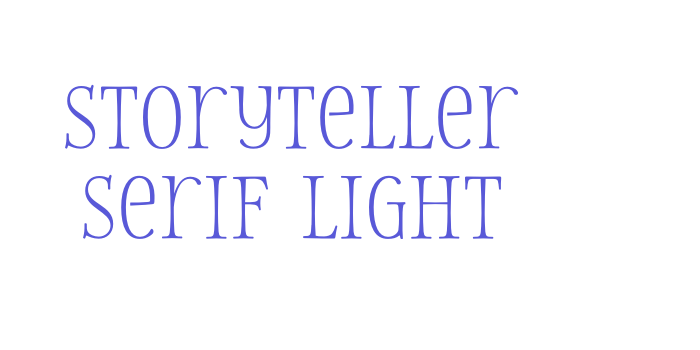 Storyteller Serif Light Font