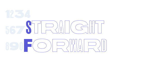 Straight Forward font free