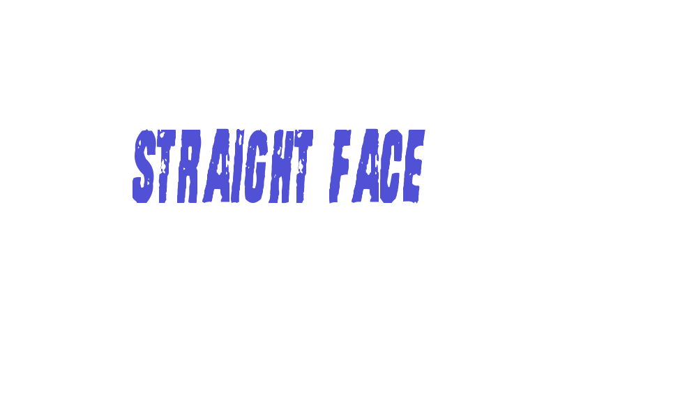 Straight Face-font-download