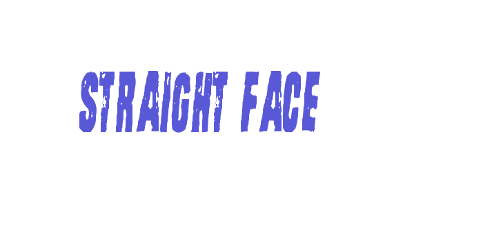 Straight Face Font