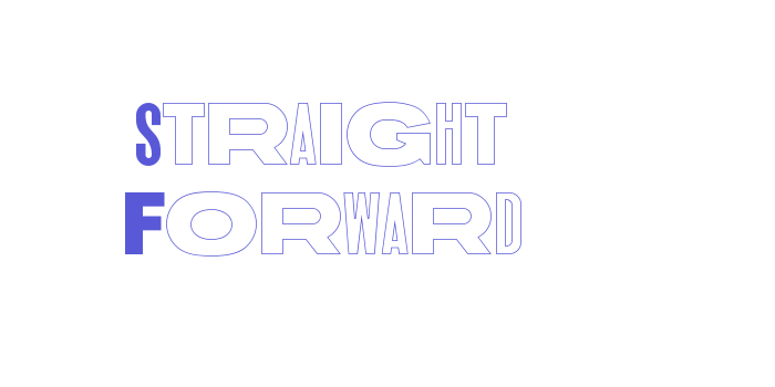 Straight Forward Font Download