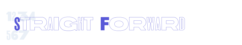 Straight Forward-related font