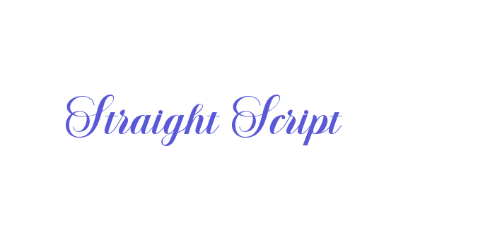 Straight Script Font Download