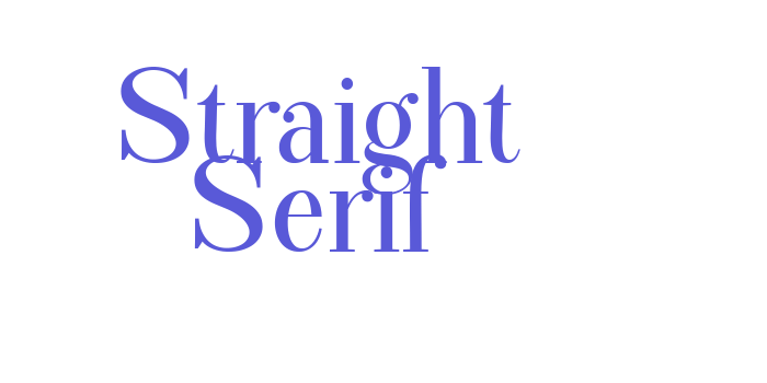 Straight Serif Font Download