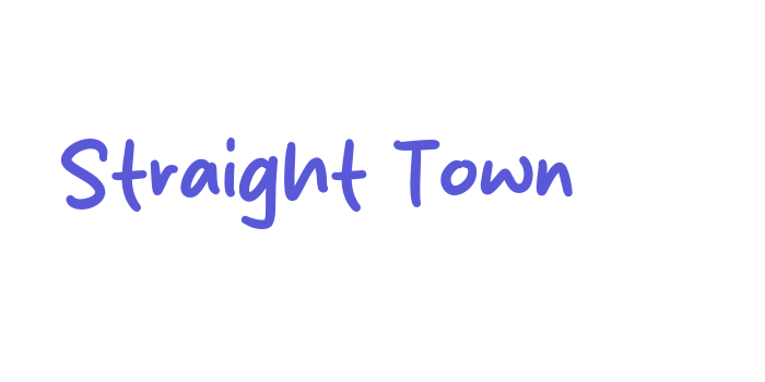 Straight Town Font Download