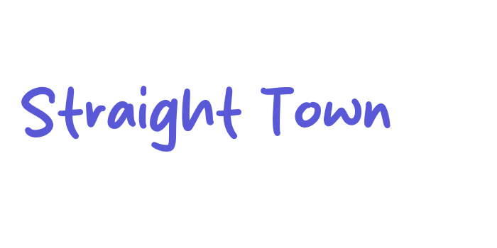 Straight Town Font