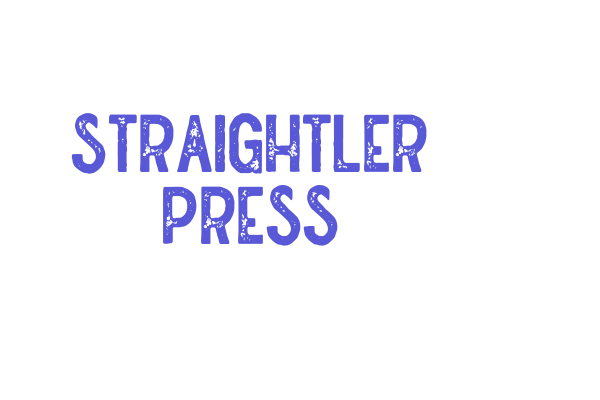 Straightler Press Font