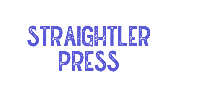 Straightler Press Font Download