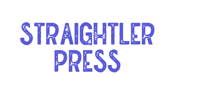 Straightler Press Font