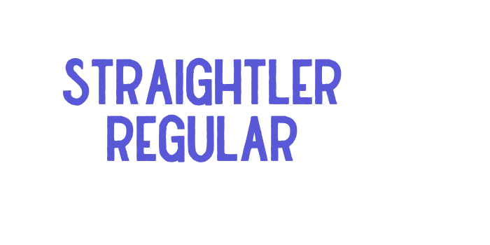 Straightler Regular Font Download