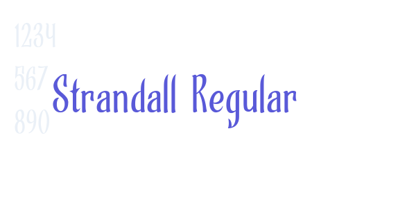 Strandall Regular font free