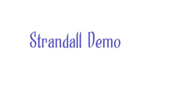 Strandall Demo Font Download