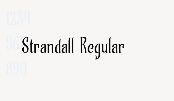 Strandall Regular Font