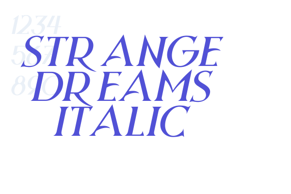 Strange Dreams Italic