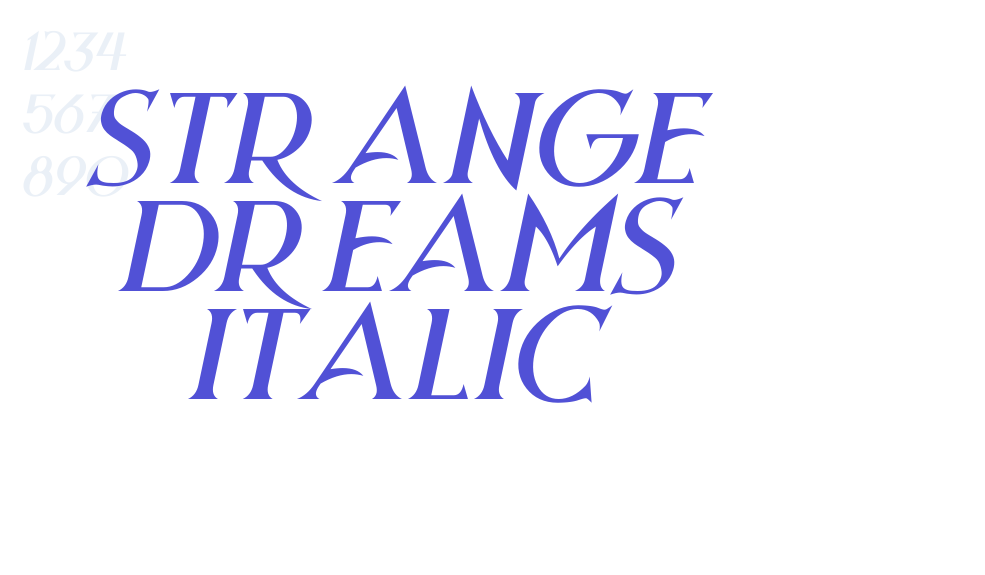 Strange Dreams Italic-font-download