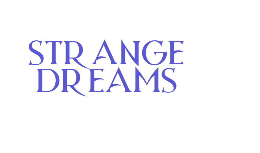 Strange Dreams Font Download