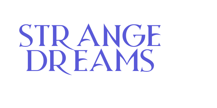 Strange Dreams Font Download