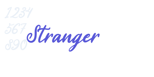 Stranger font free