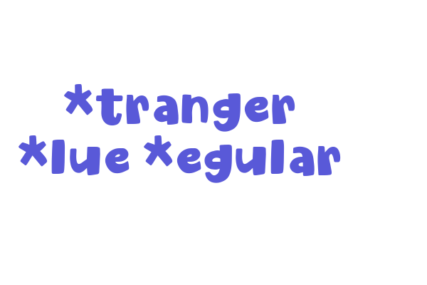 Stranger Blue Regular Font