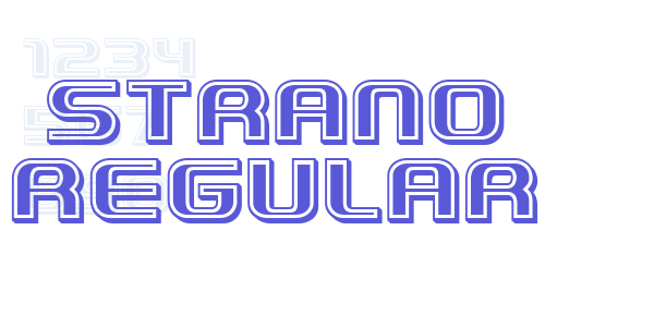 Strano Regular font free