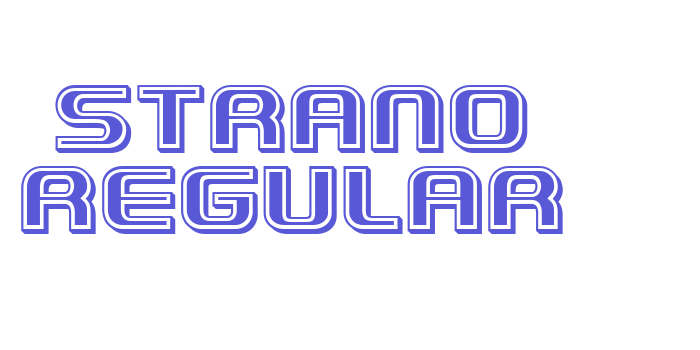 Strano Regular Font Download