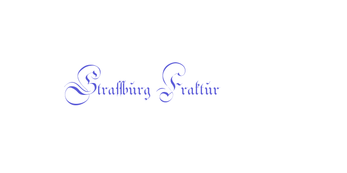 Strassburg Fraktur Font