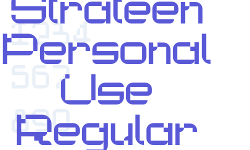 Strateen Personal Use Regular Font Download