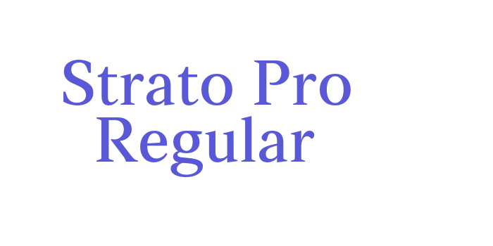 Strato Pro Regular Font Download