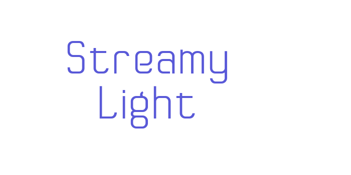 Streamy Light Font