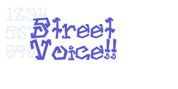 Street Voice!! font free