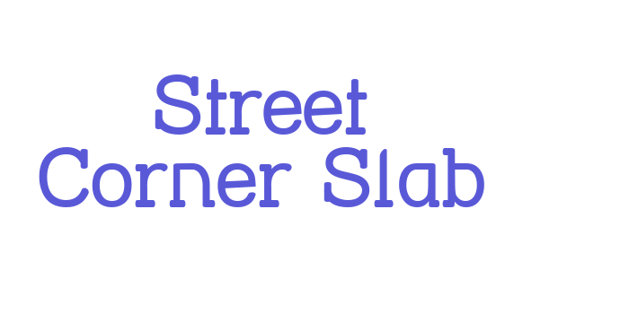 Street Corner Slab Font Download