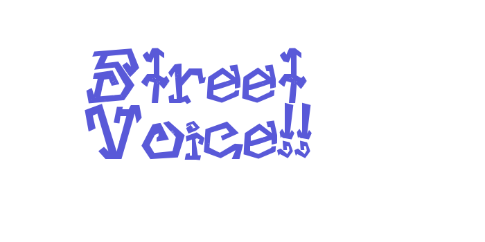 Street Voice!! Font Download