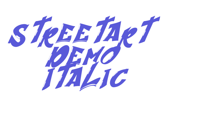 Streetart Demo Italic Font Download