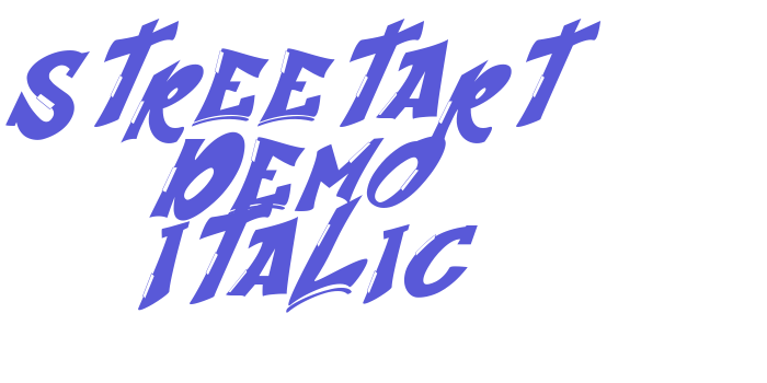 Streetart Demo Italic Font Download