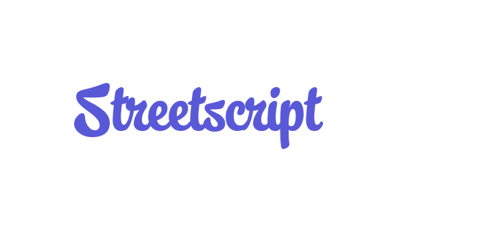 Streetscript Font Download